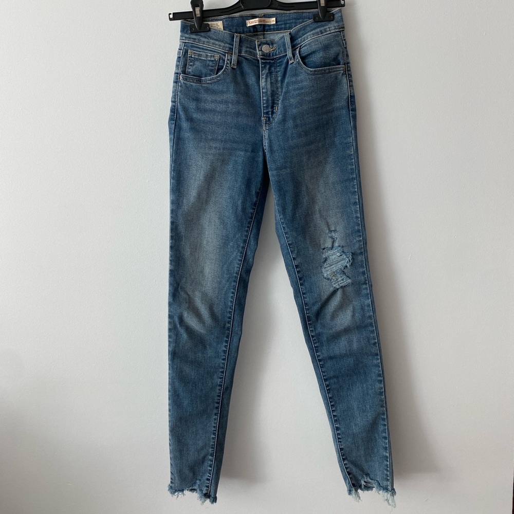Levi's 720 High Rise Super Skinny Jeans Blue